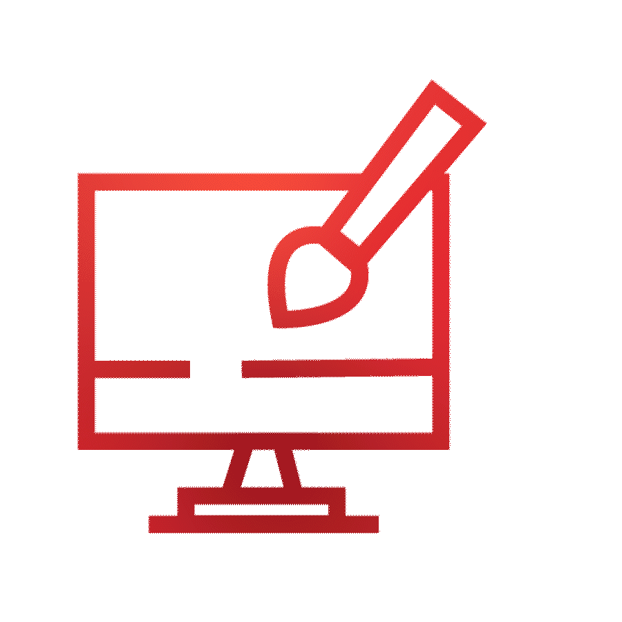 Webdesign-Analyse und Strategie-Icon für die Verbesserung von Neukunden- und Mitarbeiterakquise